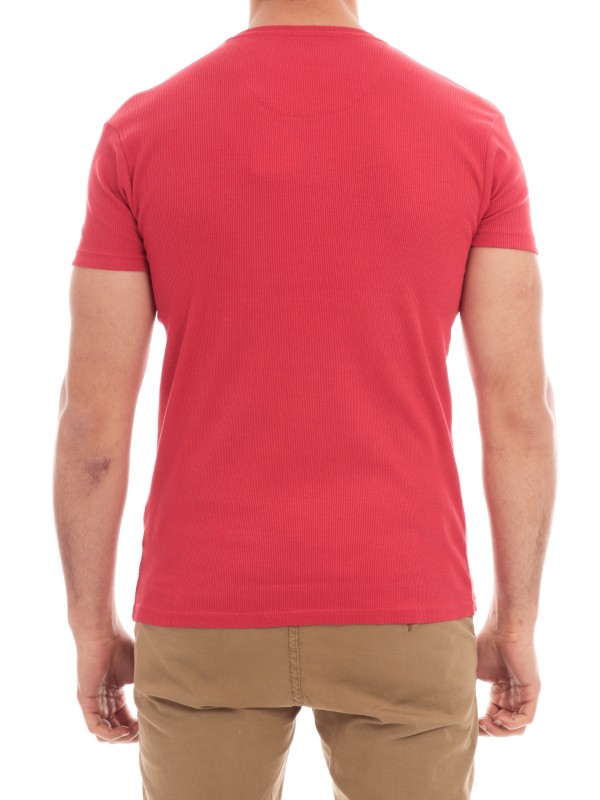 T-SHIRT V WILLIAM - Rouge