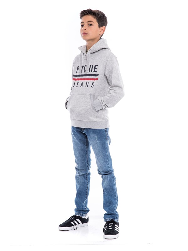 Sweat capuche WITREE-J - Gris