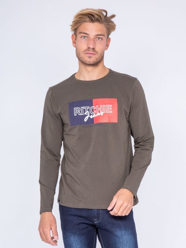 T-shirt manches longues col...