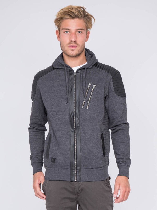 Sweat zippé capuche WEST