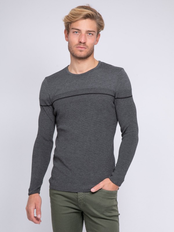 Pull fin col rond LARSONY -...