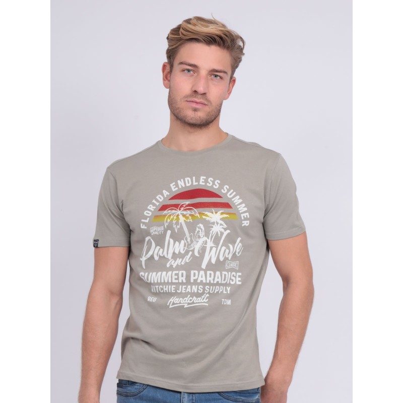 T-shirt col rond pur coton NATULOP - Ritchie Jeans