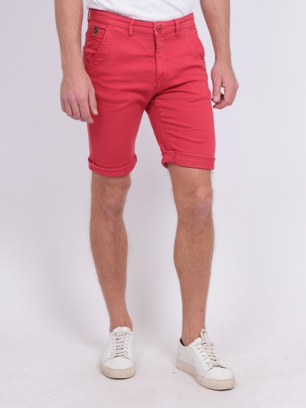 Bermuda chino BAVOLTA - Rouge