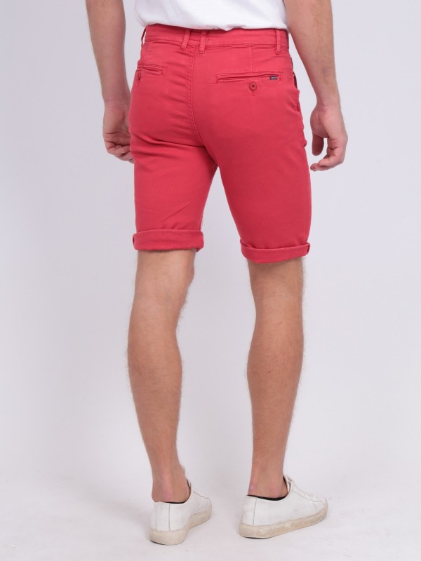 Bermuda chino BAVOLTA - Rouge