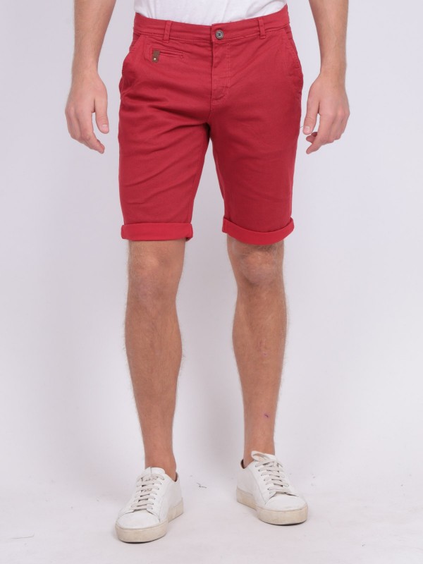 Bermuda chino BODELTA - Rouge