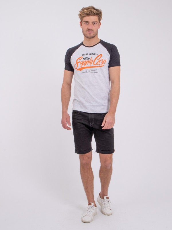 T-shirt col rond pur coton...