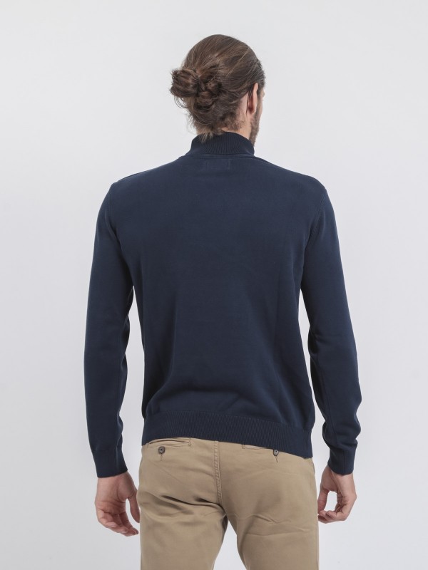 Polo aspect denim, manches longues et poche poitrine - jusqu'au 8 XL., Polos