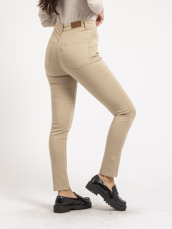 Pantalon slim EDITH - Ecru