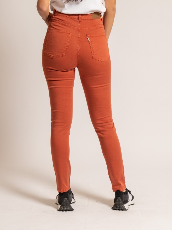 Pantalon slim EDITH - Rouge...