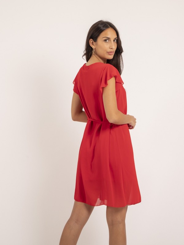 Robe courte IEVE - Rouge