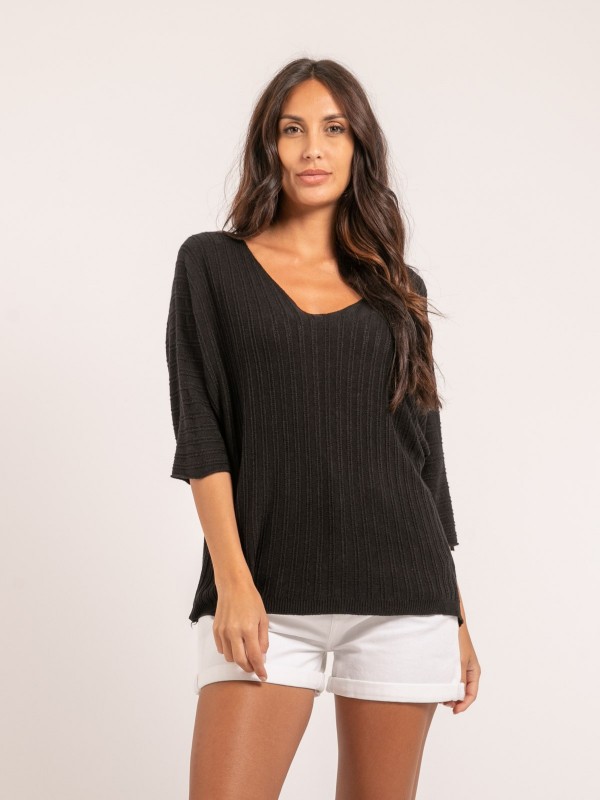 Pull fin KARTELIA - Noir