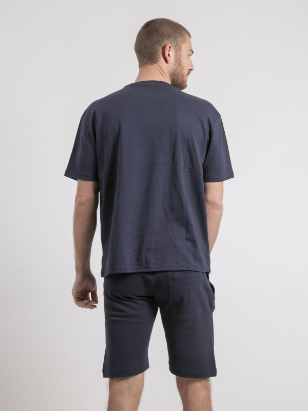 T-shirt col rond oversize...