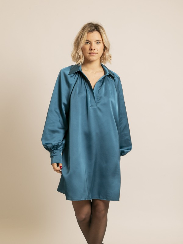 Robe droite IDELMA - Bleu