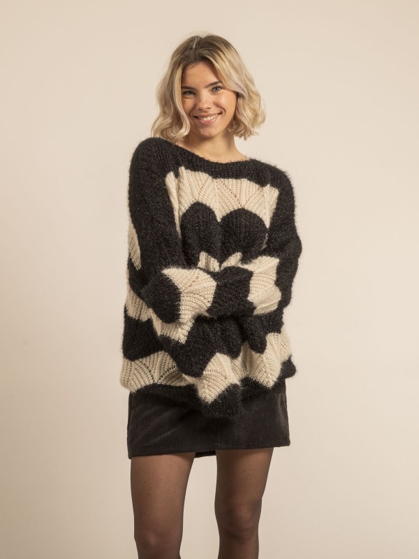 Pull fantasie KAMRONE - Noir