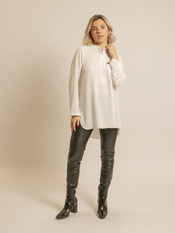 Blouse longue OCELLINA - Blanc