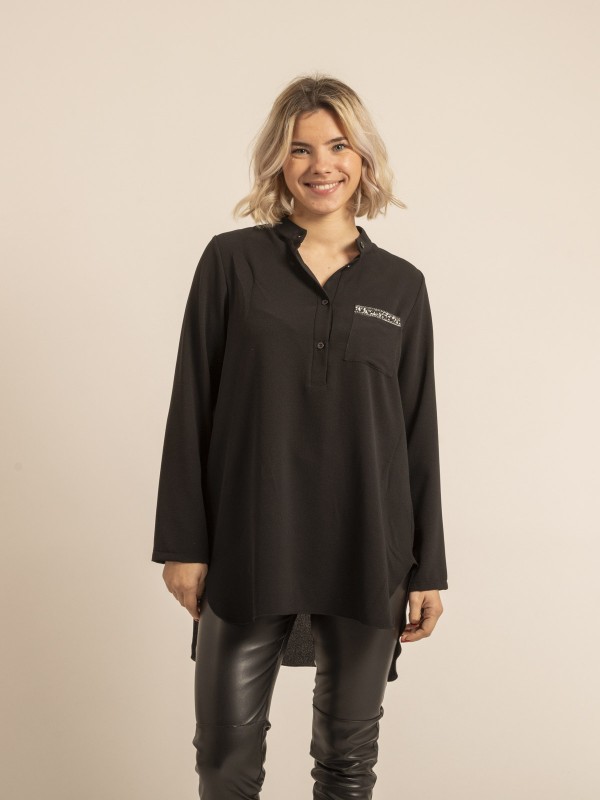 Blouse longue OCELLINA - Noir