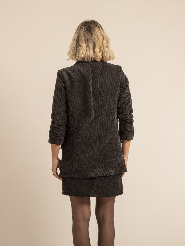 Blazer velours UDEXIE - Noir