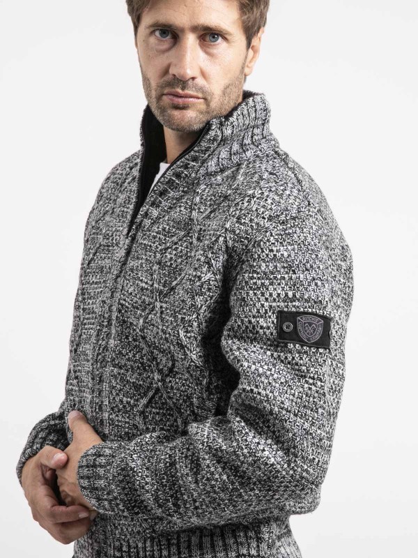 Gilet maille zippé LACIDO -...