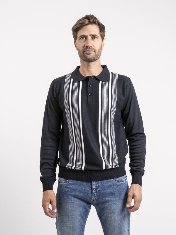 Pull col boutonné LARWING -...