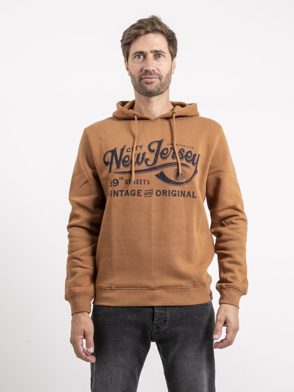 Sweat capuche WARANGE - Camel