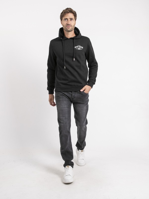 Sweat capuche WOUTILO - Noir