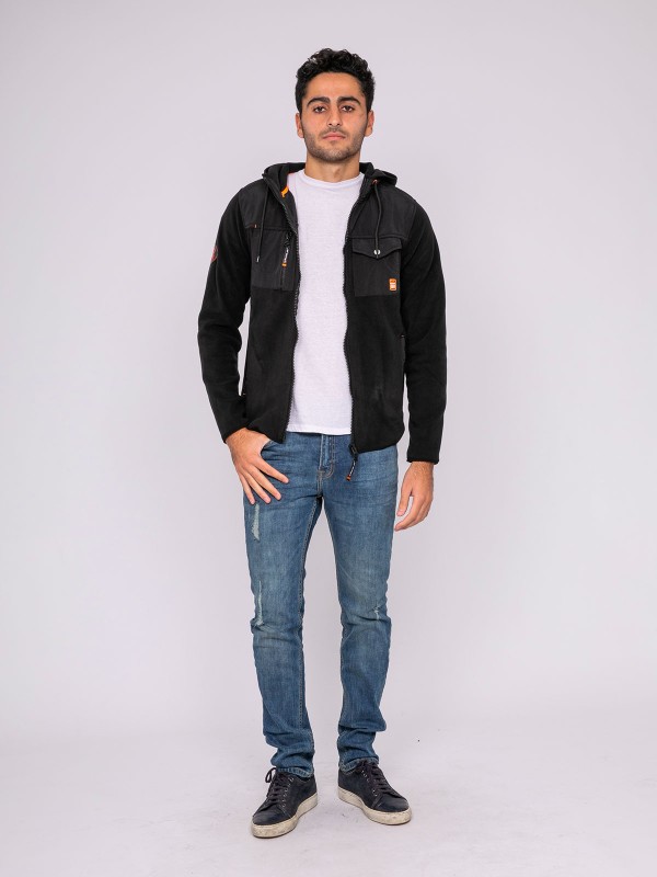 Gilet polaire capuche zip...