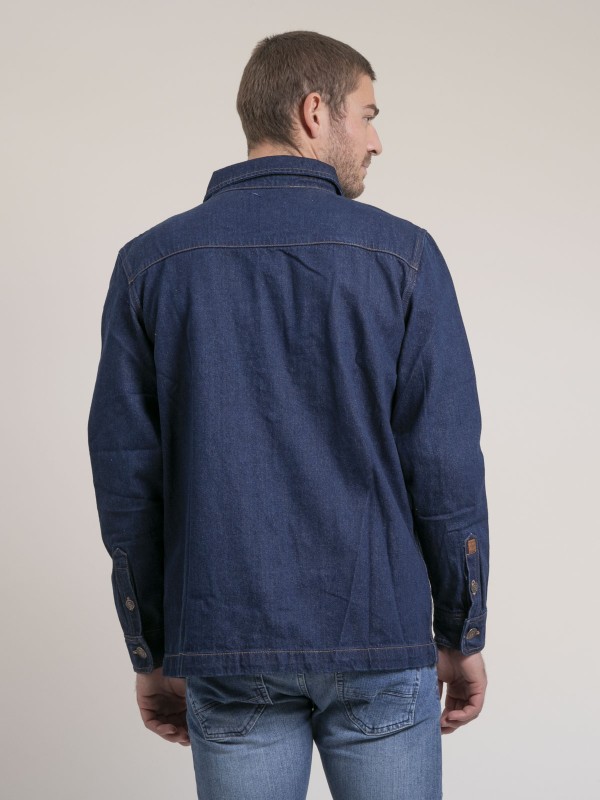 Surchemise pur coton denim...