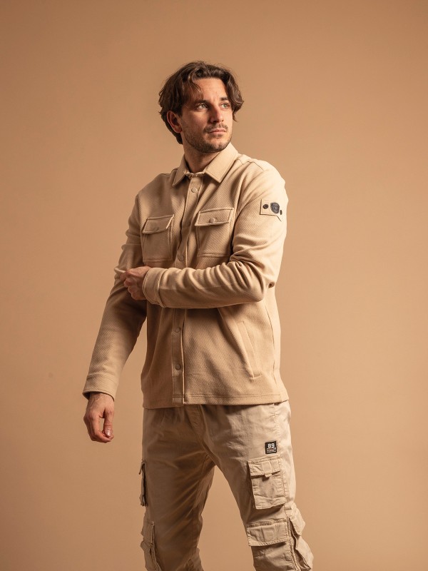 Veste coton ZOLIDOL - Beige